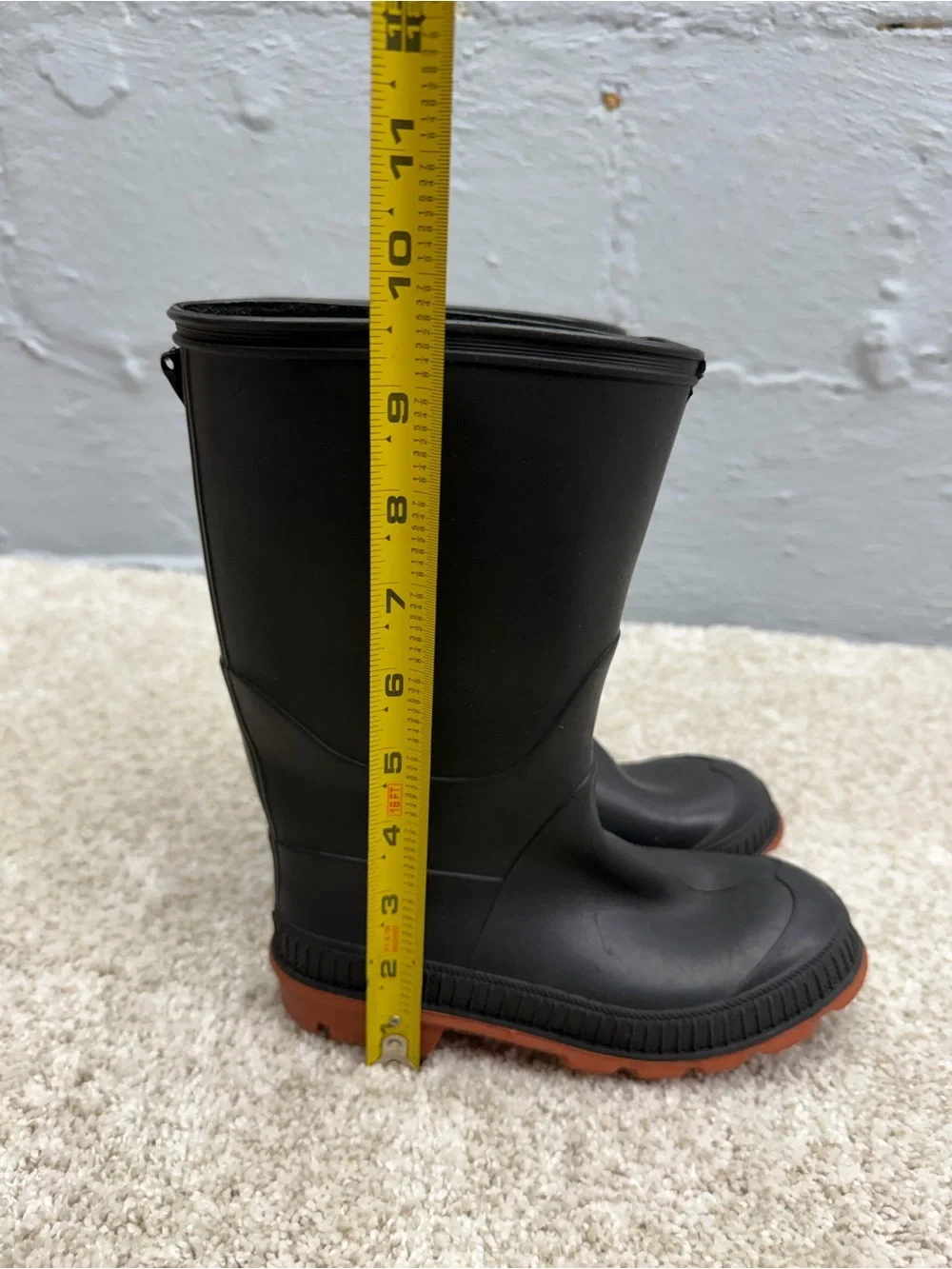 Wonder Nation Kids Pull-On Rubber Play Chore Mud Rain Boots Size 13